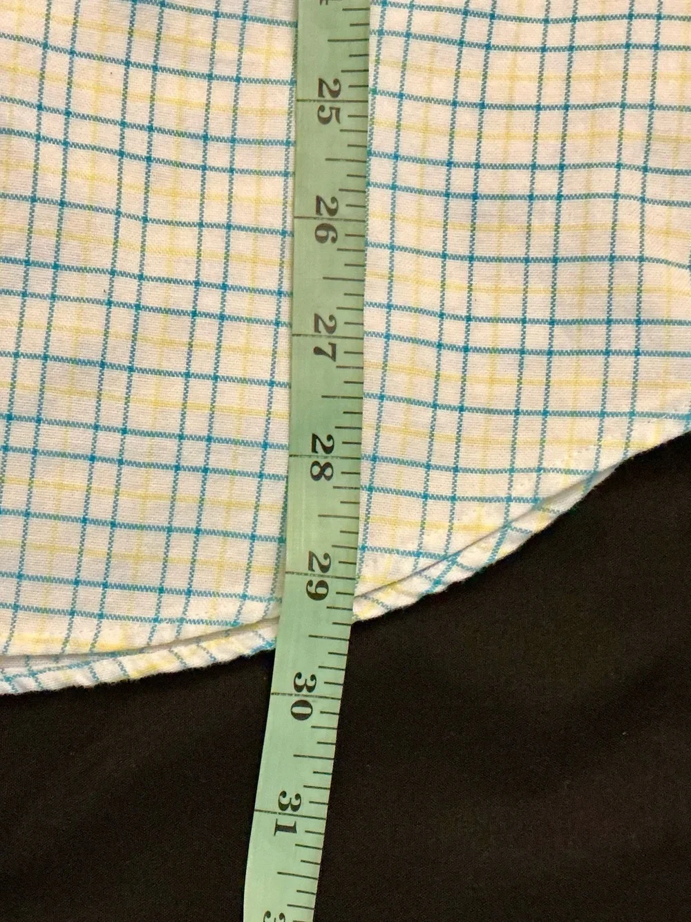 J. Crew Classic Fit Broken In Oxford Button Down Shirt Large Blue Yellow Plaid